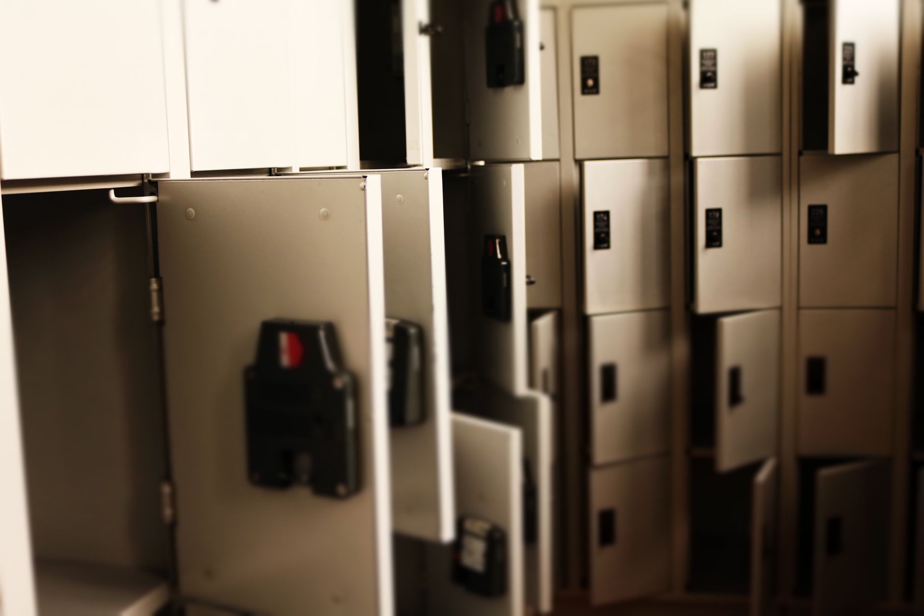 Period products stored in a UK school, part of free period poverty provision scheme