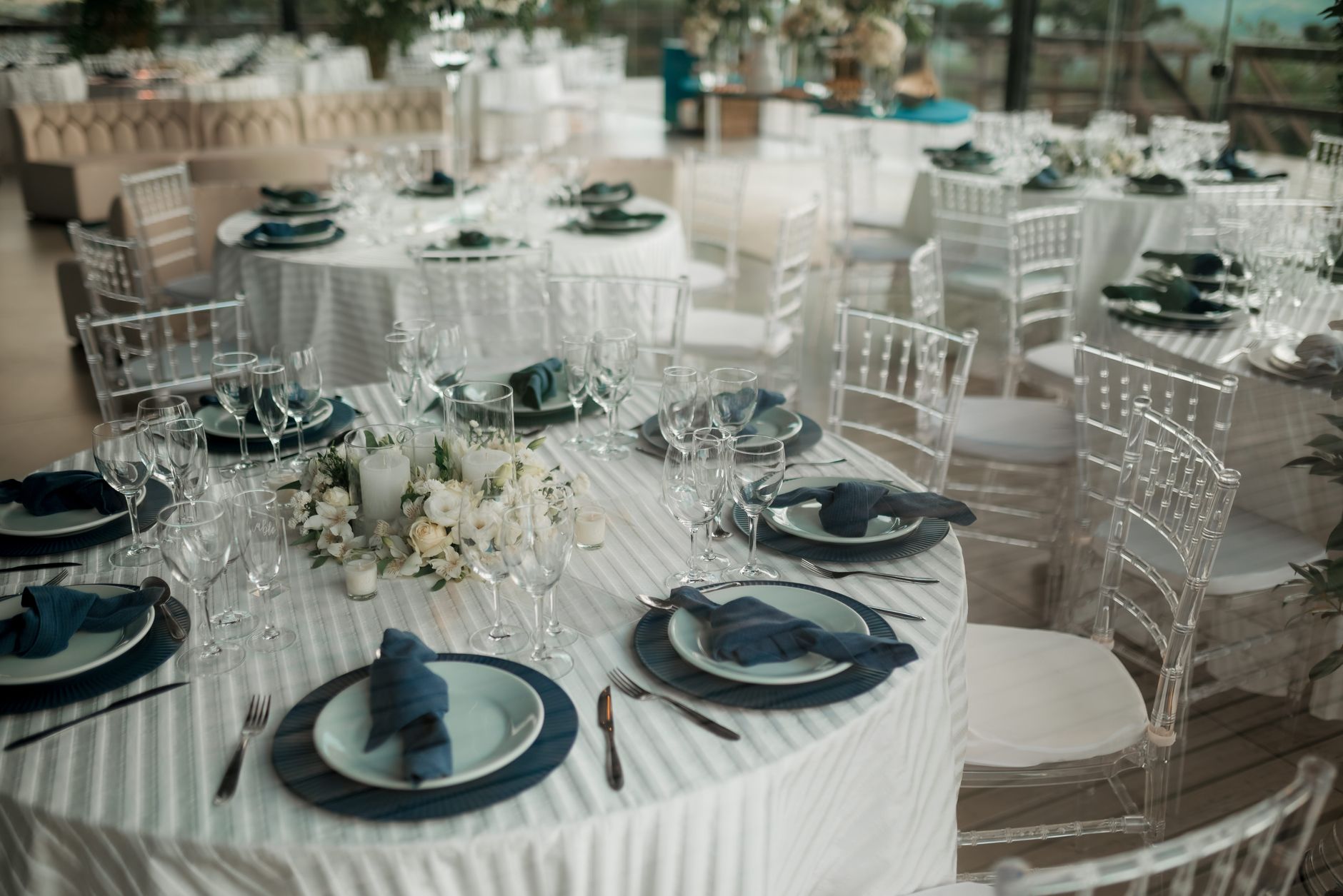 Micro-wedding UK reception table setting for a small intimate celebration